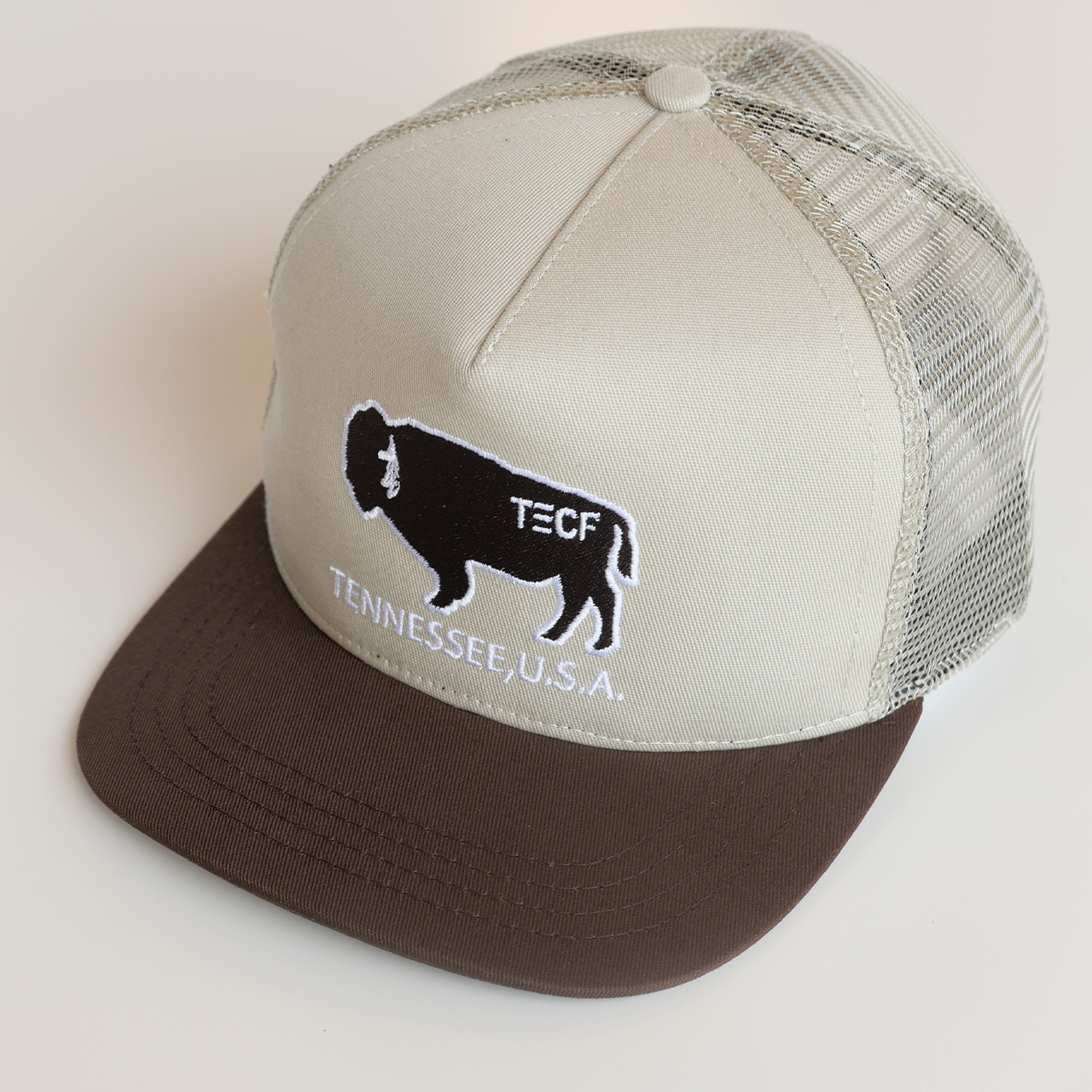 Brown TECF Bison Hat - Men’s Hats