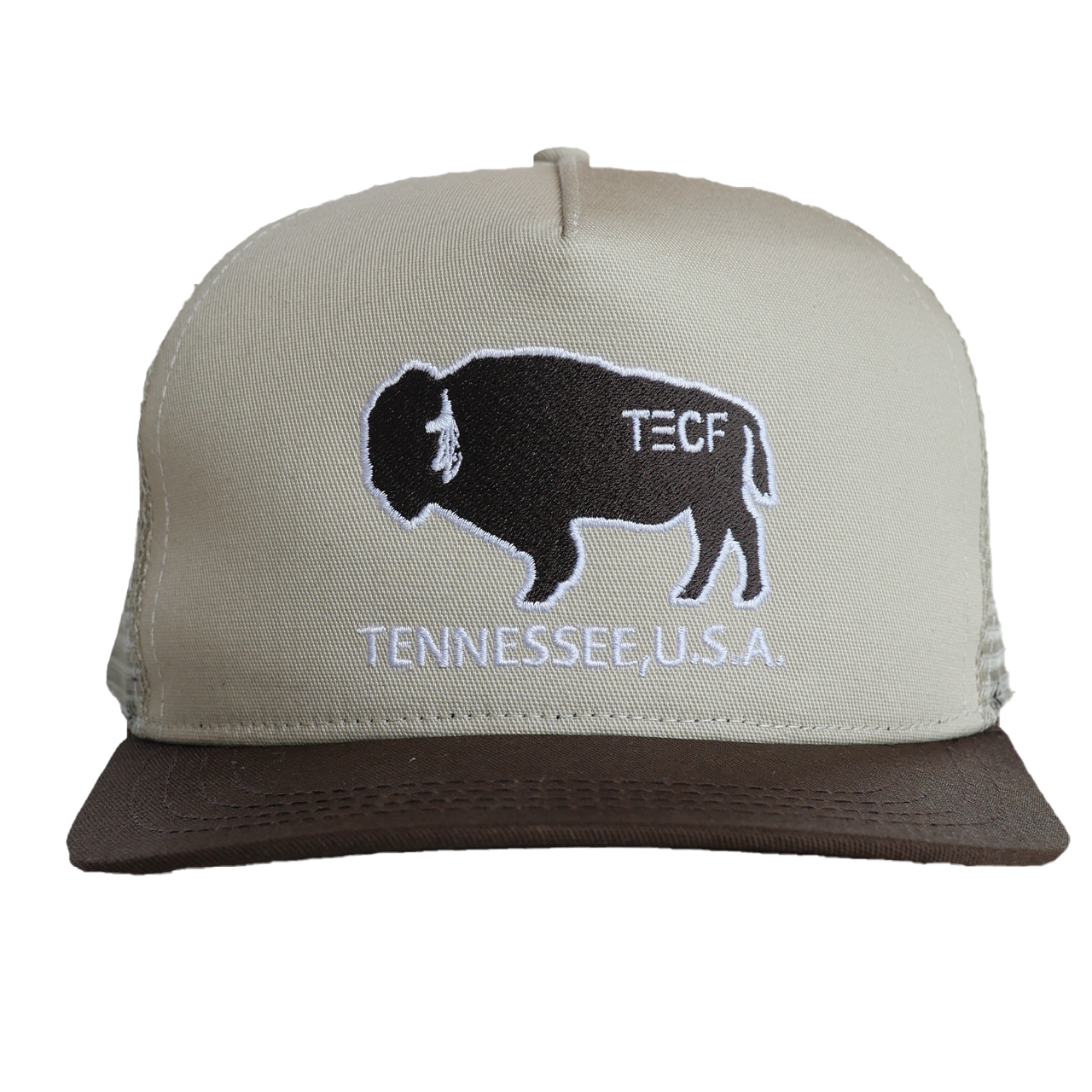 Brown TECF Bison Hat - Men’s Hats